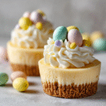 Easter no-bake mini cheesecakes