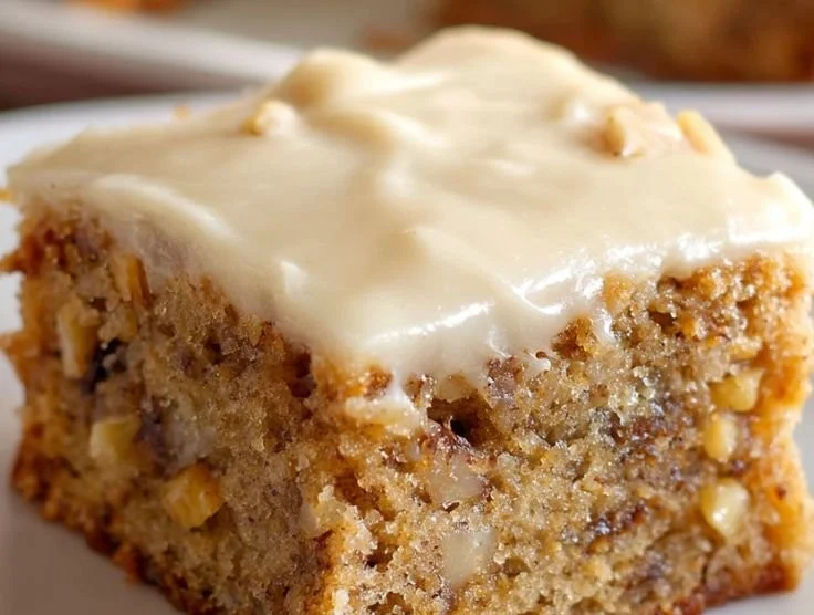 Delicious homemade banana bread brownies with chocolate and nuts