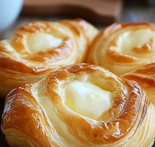 Delicious Cheese Danish Delight with creamy filling and flaky crust