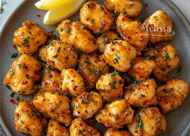 Delicious Cowboy Butter Chicken Bites served with dipping sauce