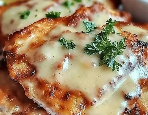 Crispy Malibu Chicken served with a side of fresh vegetables