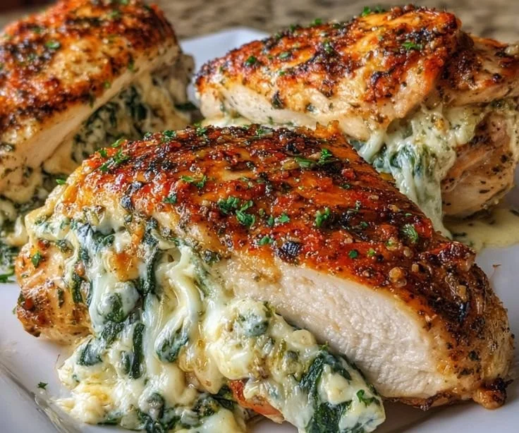 Delicious stuffed chicken dish inspired by Ruth's Chris recipe