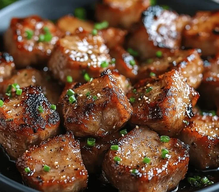 Delicious bocados de cerdo with garlic, a flavorful and easy recipe.