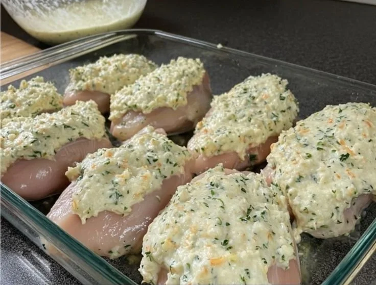 Juicy melt in your mouth chicken breast served with a side of vegetables