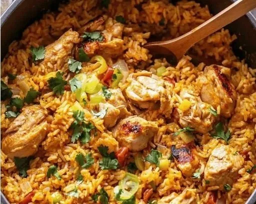 Delicious Nando's Portuguese Chicken served with flavorful rice