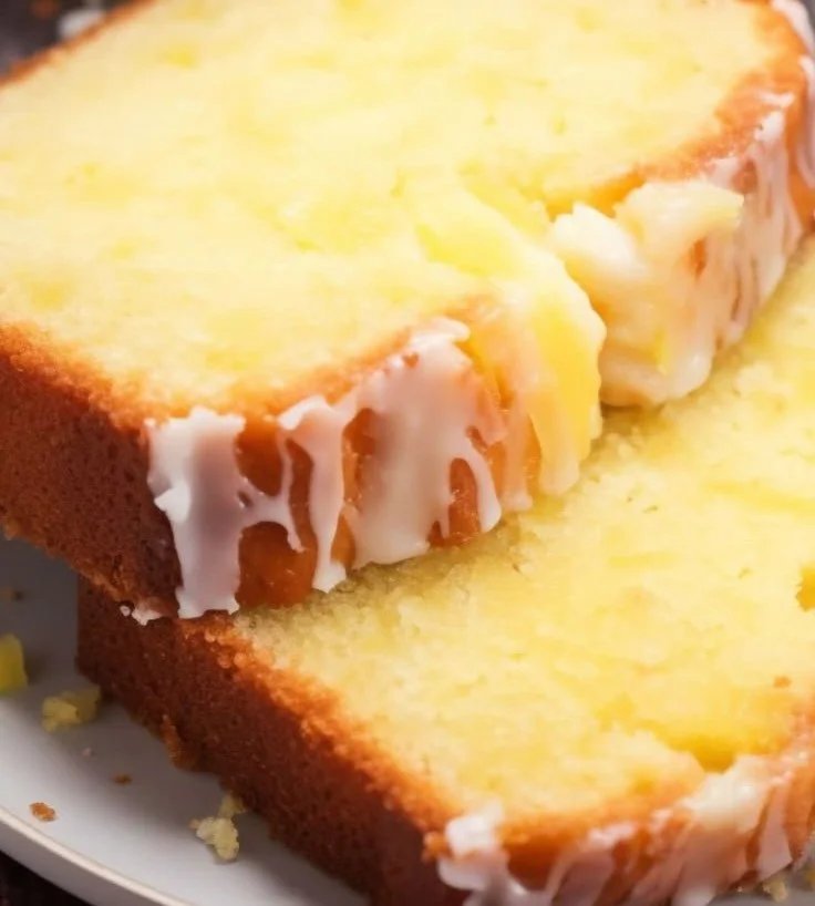 Freshly baked pineapple bread with a golden crust and tropical fruit flavor