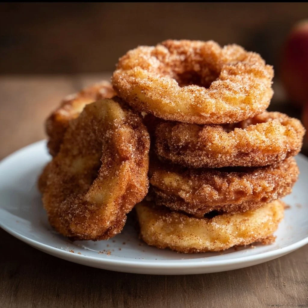 Air Fryer Cinnamon Apple Rings