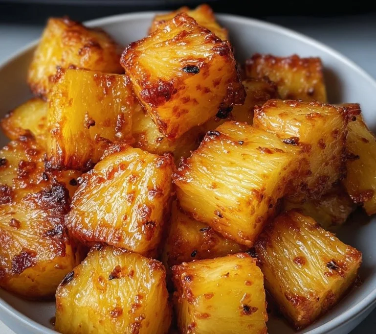 Air Fryer Pineapple Chunks