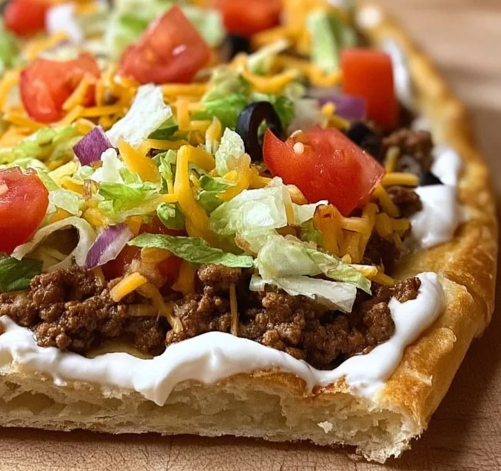 Best Crescent Roll Taco Pizza