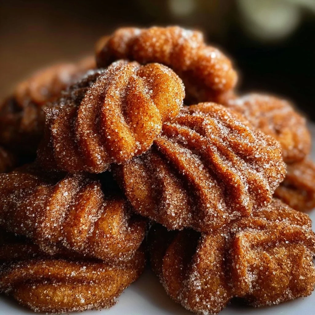 Churro Crinkle Cookies