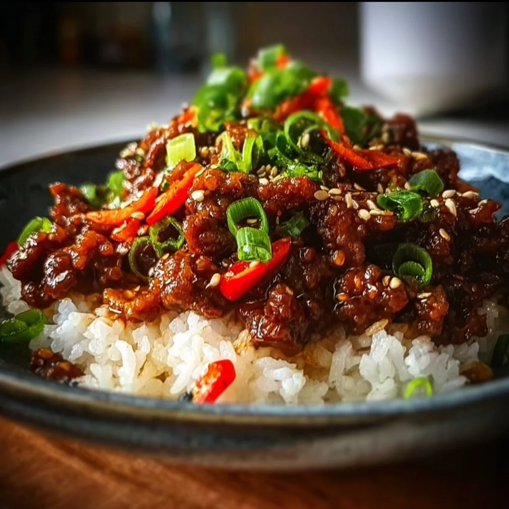 Crispy Chilli Beef Rice