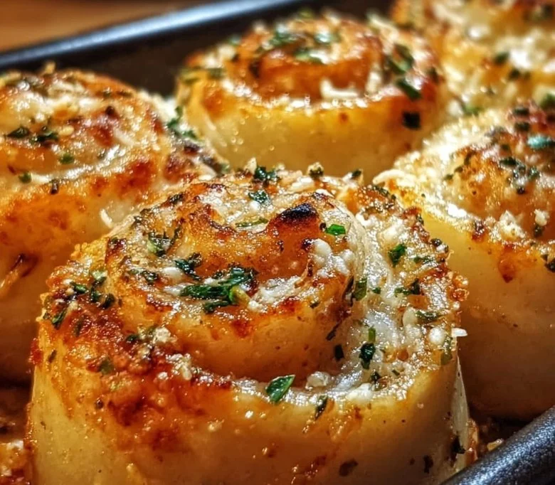 Easy New York Pizza Rolls with Mozzarella and Garlic Butter