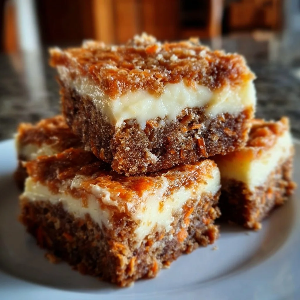 Irresistibly Indulgent Carrot Cake Cream Cheese Bars