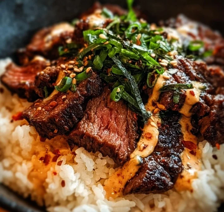 Korean BBQ Steak Rice Bowls