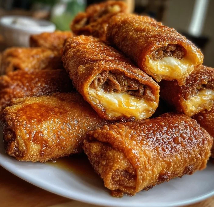 Texas Twinkies Egg Rolls with Honey